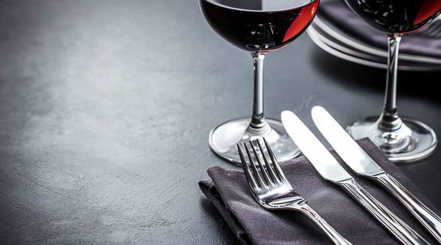 white silverware